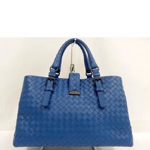 Bottega Intrecciato Hand Bag Blue